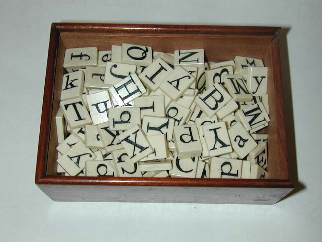 The Finest 19th Century Cased Set of Ivory Alphabets on the Market today!