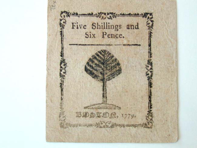 A Rare PAUL REVERE Engraved "Rising Sun" Colonial Currency Note Dated 1779 in Uncirculated Condition — image 2