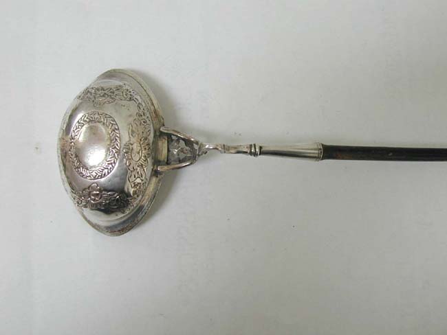 A Late 18th Century European Silver Toddy Ladle — image 2