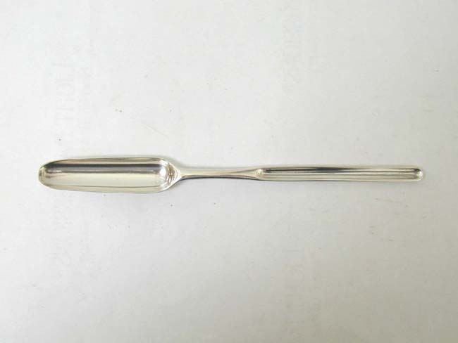 An 18th Century English Sterling Silver Marrow Spoon, London 1758