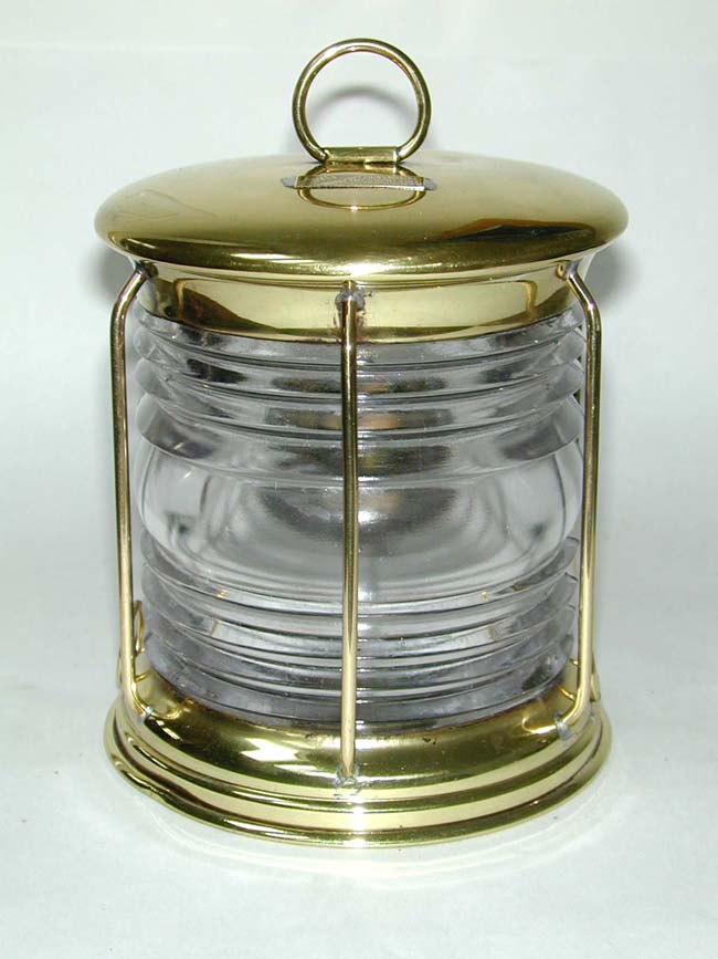 A fine Small Ships' Anchor Lamp by the PERKINS MARINE LAMP CO., Brooklyn, N.Y., circa 1900