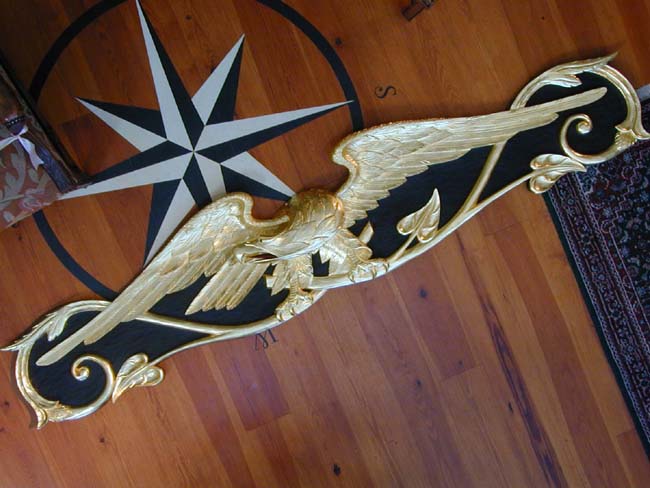 A Magnificent Carved Eagle Trailboard by Maine Carver H.B. Simmonds circa 1940 — image 3