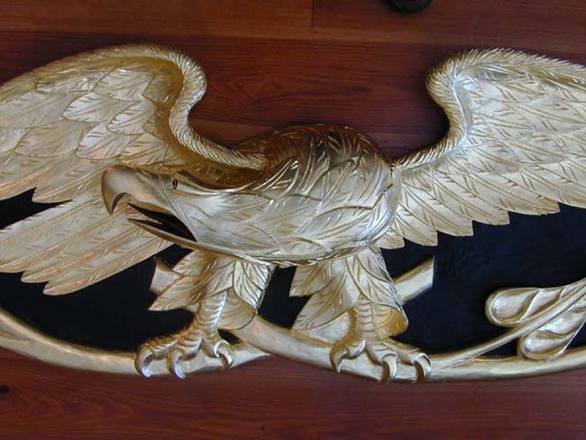 A Magnificent Carved Eagle Trailboard by Maine Carver H.B. Simmonds circa 1940 — image 2