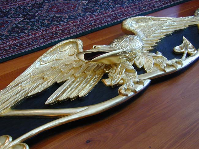 A Magnificent Carved Eagle Trailboard by Maine Carver H.B. Simmonds circa 1940 — image 5