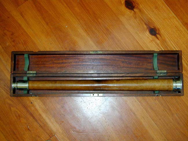 A Mid 19th century English Presentation Nickel Silver Telescope circa 1862