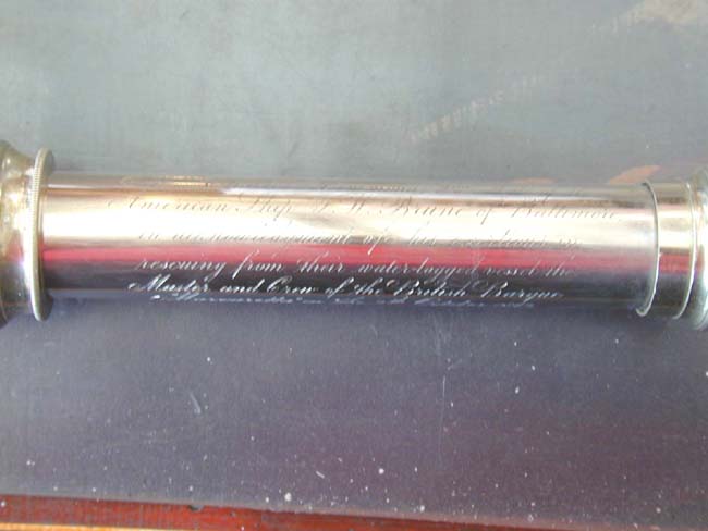 A Mid 19th century English Presentation Nickel Silver Telescope circa 1862 — image 2