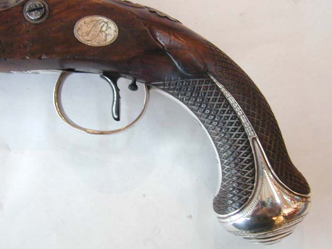 A Fine Silver Mounted English Duelling Pistol By John Twigg of London Dating to 1785 — image 2