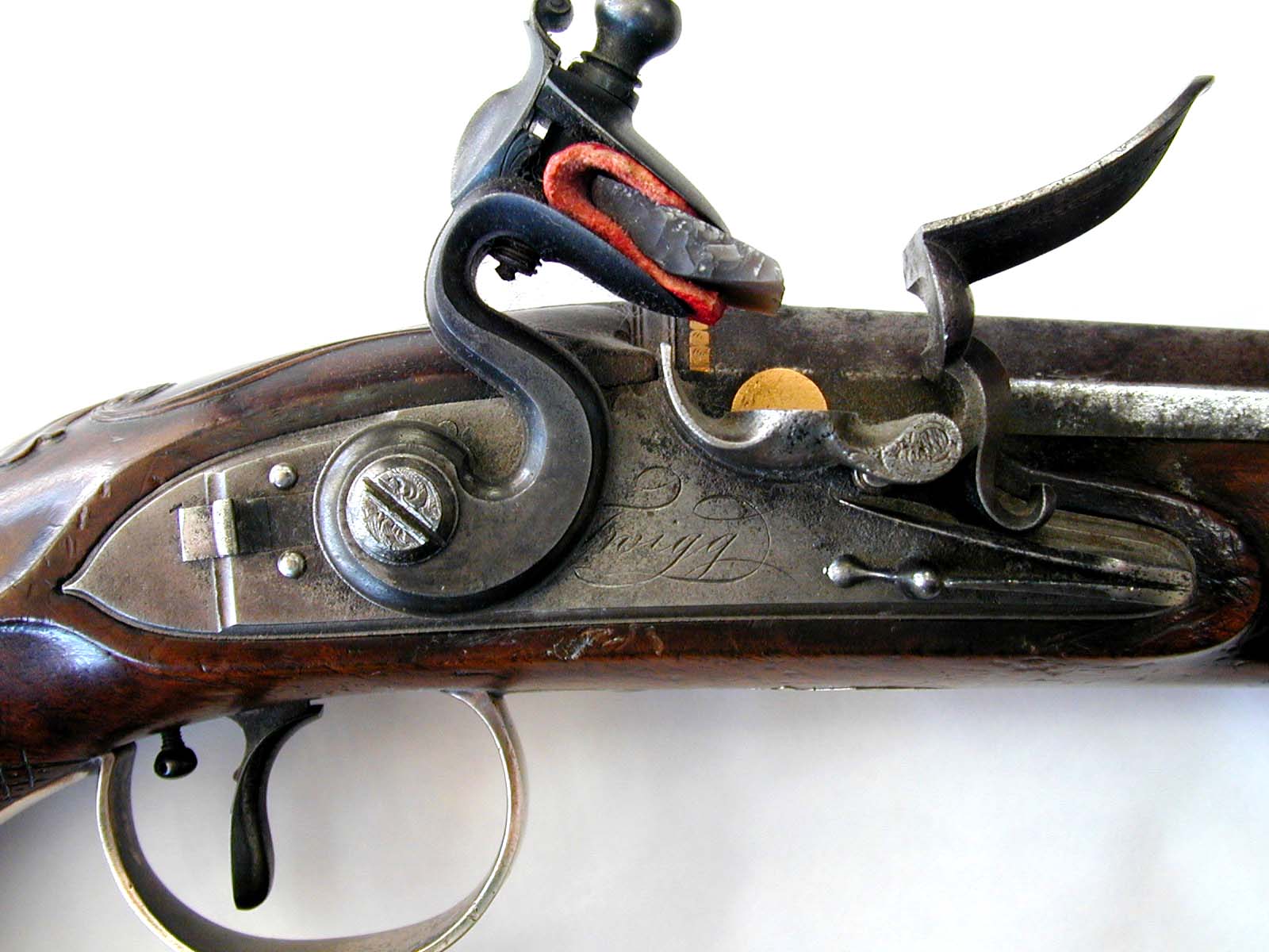 A Fine Silver Mounted English Duelling Pistol By John Twigg of London Dating to 1785 — image 7