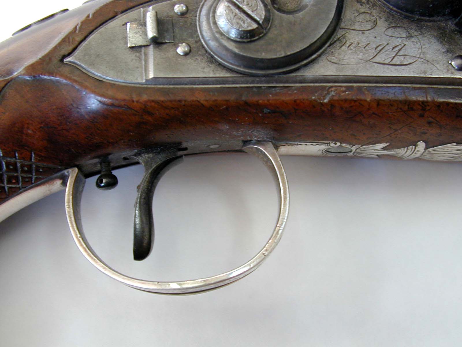 A Fine Silver Mounted English Duelling Pistol By John Twigg of London Dating to 1785 — image 8