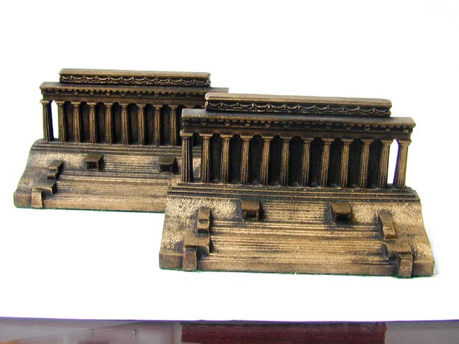A Pair of BRADLEY & HUBBARD "Lincoln Memorial" Bookends Circa 1925