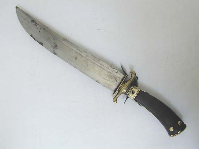 Rare Late 18th Century Combination 'Bowie' Knife and Flintlock Pistol — image 6