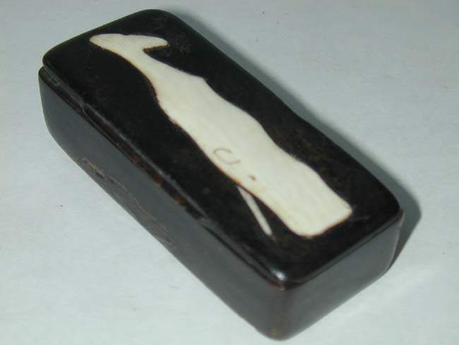 A 19th century American Sailor-Made Baleen and Whale Ivory Tobacco Box — image 2