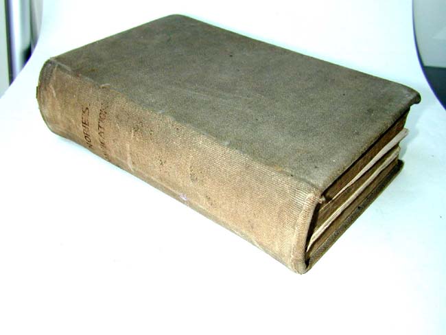 An Antique Sail-Cloth Covered Copy of NORIES NAVIGATION Published in 1877 and Signed by Capt. Glass  — image 3