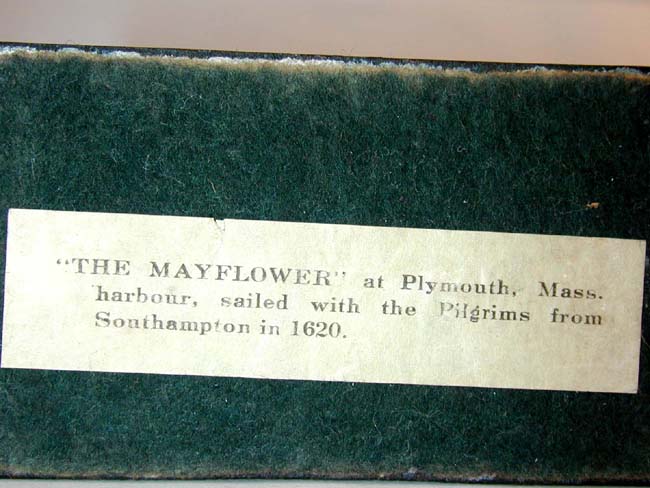 A Fine and Rare Pair of Antique Bookends by BRADLEY & HUBBARD Depicting "The Mayflower" and the Pilgrims Landing at Plymouth. — image 3