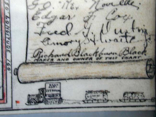 A Rare and Historic Hand Drawn Chart of Admiral Richard E. Byrd's 2nd Antarctic Expedition 1933-1935 — image 5