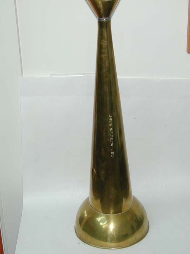 A Rare 19th century Ship Captain's Speaking Trumpet Inscribed "Captain John J. Bradley" Circa 1840