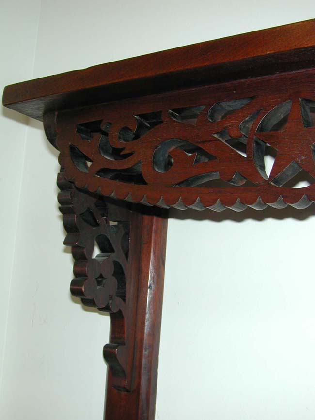 A Civil War Era Carved Walnut Three-Tiered Shelf circa 1860-1870 — image 4