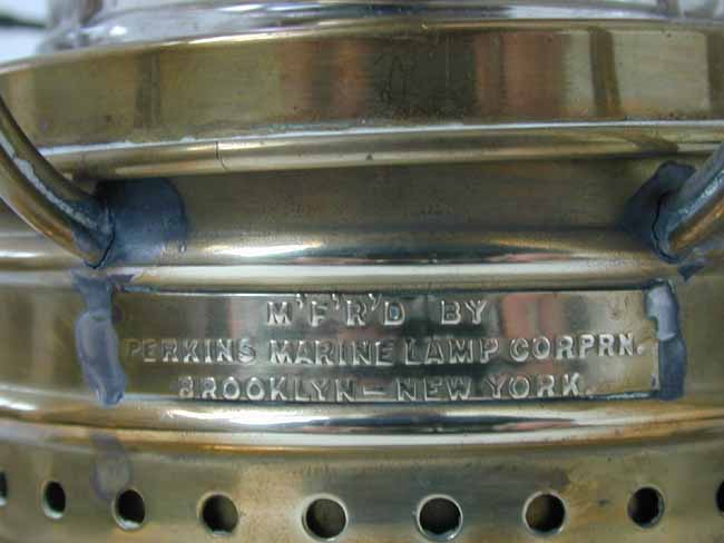 An All-Brass "Mates" Lamp by Perkins Marine Lamp Co. Circa 1910 — image 2