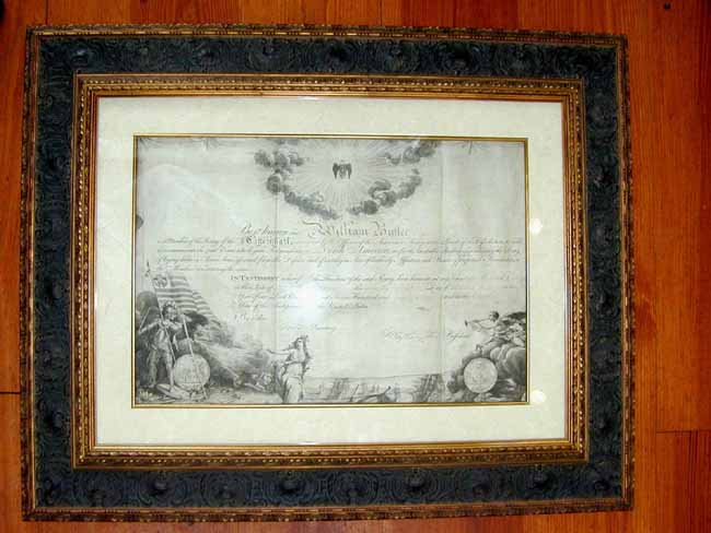 An Historically Important GEORGE WASHINGTON signed Document of the Society of the Cincinnati, dated October 31, 1785 and signed at Mount Vernon. — image 2