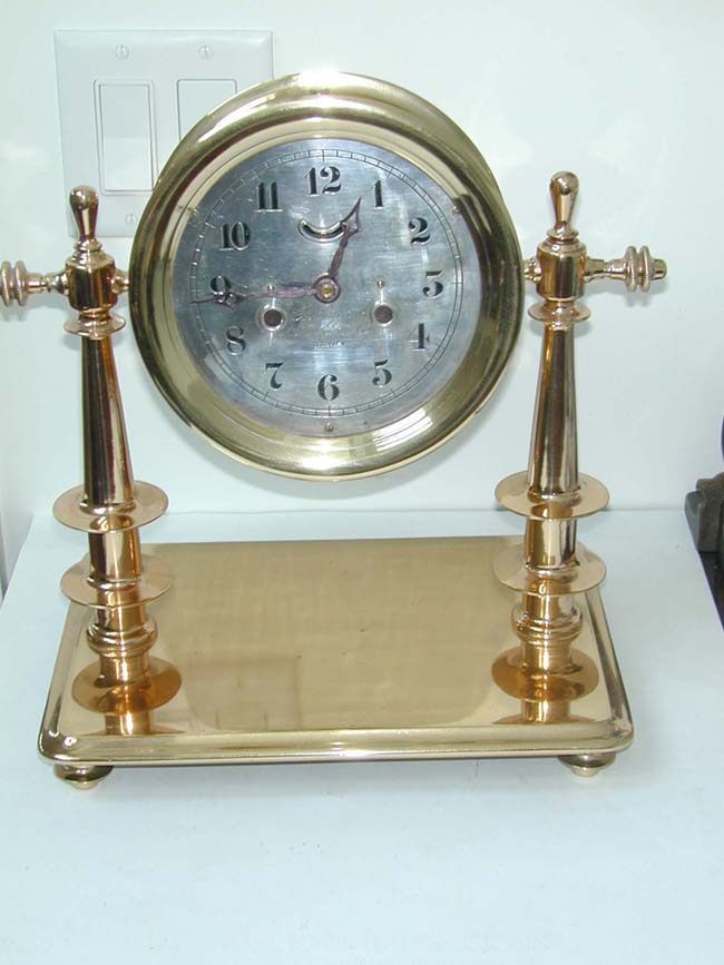 A Presentation Ships Clock on Stand circa 1890