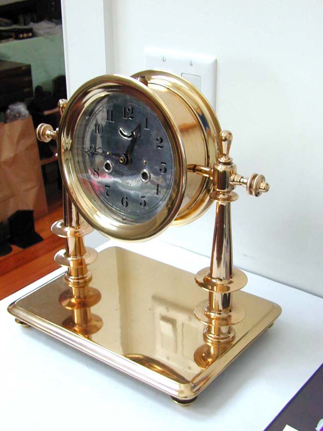 A Presentation Ships Clock on Stand circa 1890 — image 5