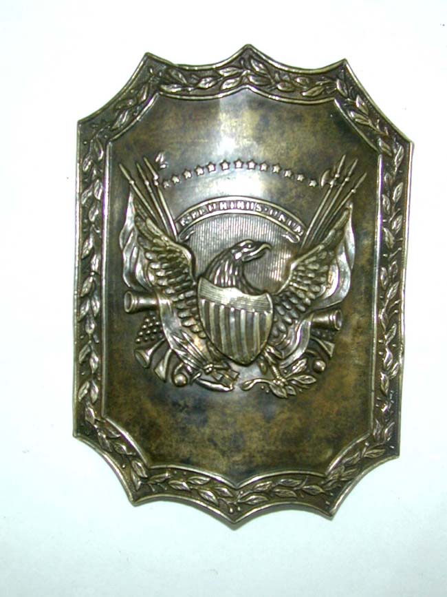 A Rare American Militia Officer's Hat Plate circa 1825-1840