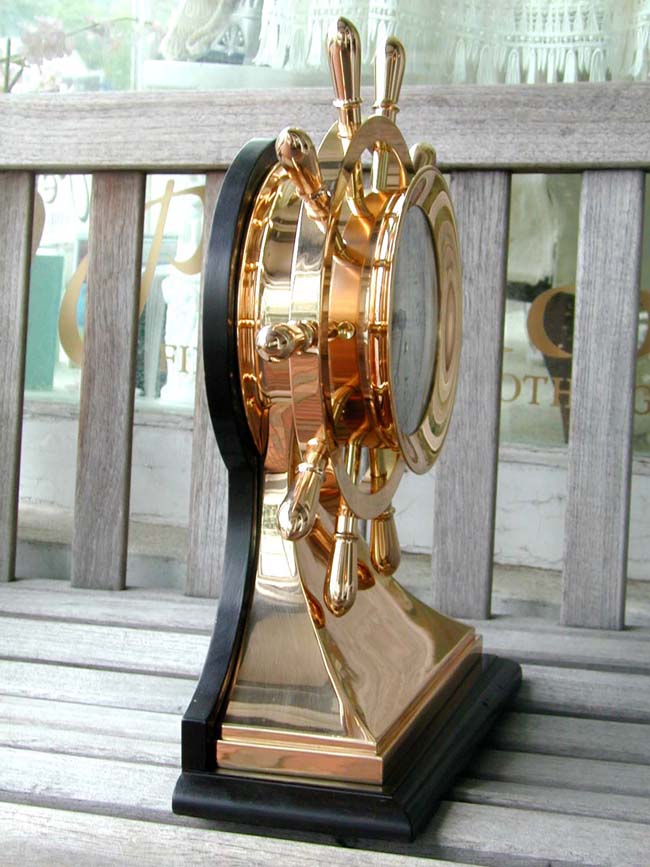 A Fine Antique Chelsea Mariners Ships Bell Clock in Rose Bronze Inscribed "Fire Island Yacht Club" and Delivered on May 24, 1926 — image 3