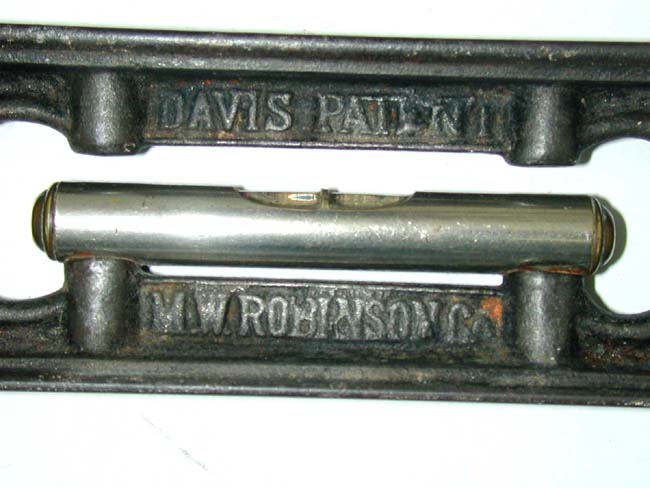 An Antique Decorative Cast-Iron Level Marked "M.W. ROBINSON, No. 8, New York, circa 1870 — image 3