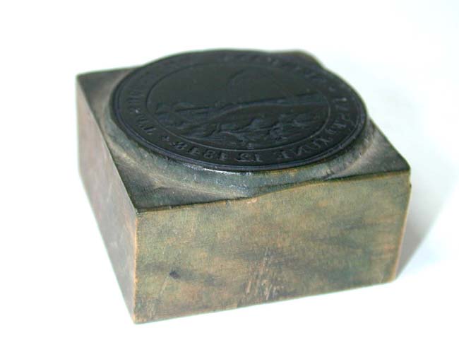 A Mid 19th century Whaling Company Seal Inscribed "NEWFANE" and dated June 15, 1848 — image 2