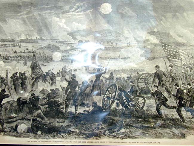 'HARPER'S WEEKLY'  dated August 8, 1863 Featuring the BATTLE OF GETTYSBURG