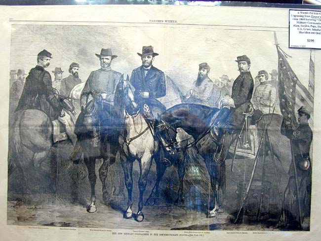 Civil War Issue of HARPERS WEEKLY circa 1864 of "The New Military Commanders"
