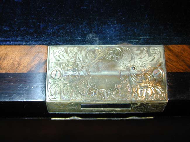 A Fine Victorian Brass Mounted Burr Walnut Writing Slope circa 1850 — image 4