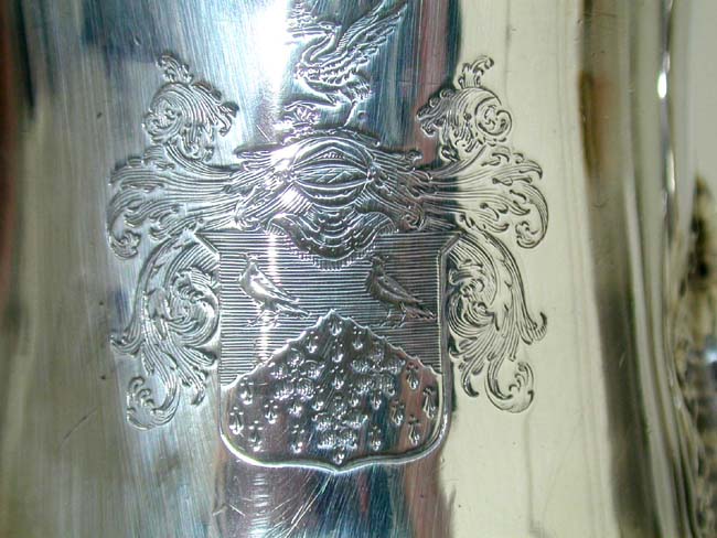 A Magnifiscent George II Sterling Silver Coffee Pot by Benjamin Godfrey, London 1759 — image 2