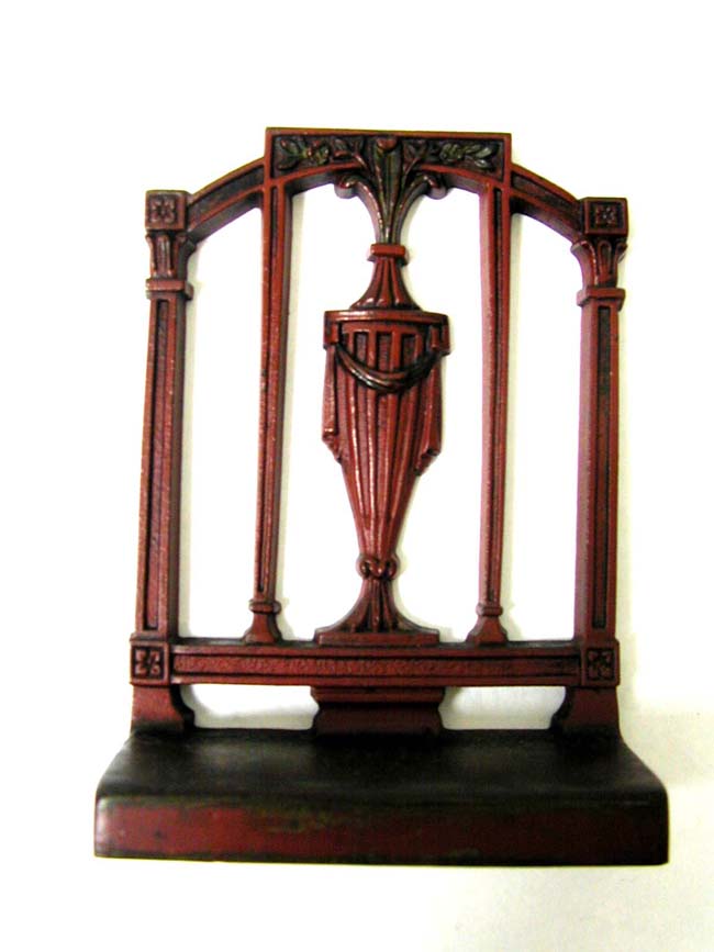 A Rare Pair of Bradley & Hubbard "Hepplewhite" Chair Back Antique Bookends Circa 1925 — image 2