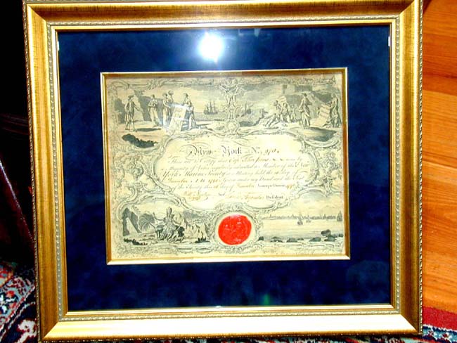 An Historically Important Certificate Issued To CAPT. JOHN PAUL JONES in 1790. — image 2