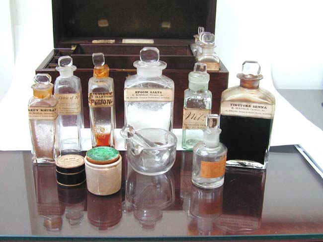 A 19th Century English Apothecary Set in a Mahogany Case circa 1830 — image 2