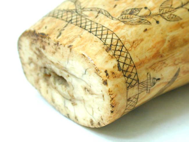 A Fine 19th Century American Scrimshawed Whale's Tooth With Wonderful Eagle and Shield circa 1850 — image 6