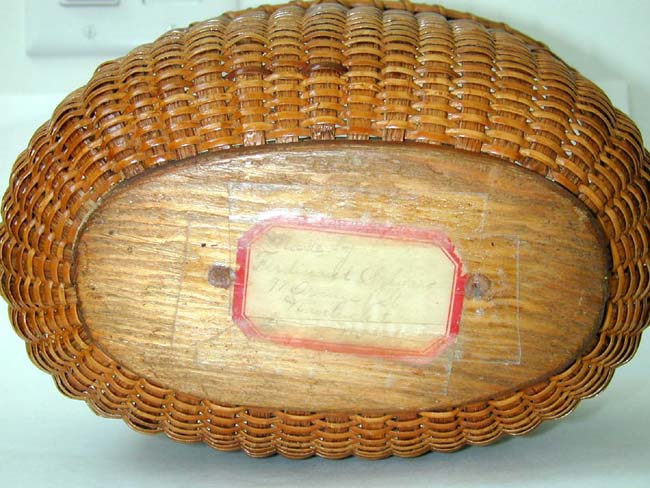 A Rare Oval Nantucket Basket by Ferdinand Sylvaro circa 1910. — image 2