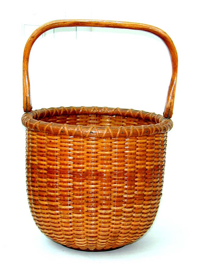 An Outstanding Nantucket Basket Made by M.W. Sandsbury in 1953