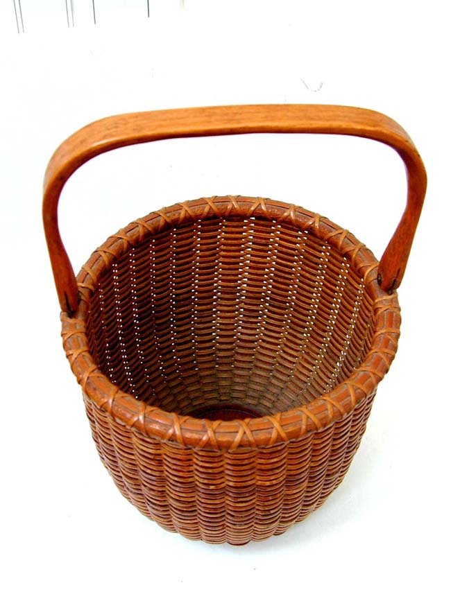 An Outstanding Nantucket Basket Made by M.W. Sandsbury in 1953 — image 3