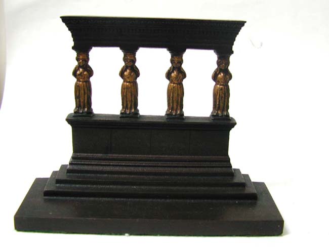 A Pair of Bradley & Hubbard Antique bookends Depicting a Greek or Roman Temple circa 1910 — image 3