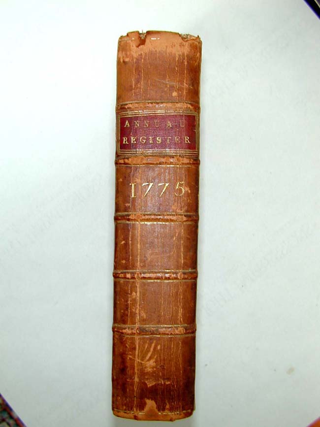 A RARE Copy of The Annual Register of the History, Politics and Literature for the year 1775. — image 4
