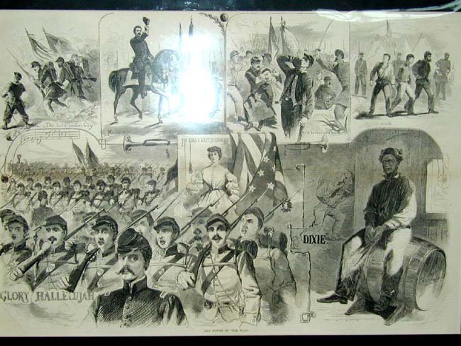 A Civil War Illustration by WINSLOW HOMER from Harper's Weekly Dated Nov. 28, 1861
