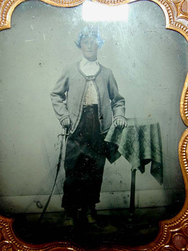 A Civil War Ambrotype Image of a Young Zouave circa 1863 — image 2