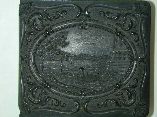 A Civil War Ambrotype Image of a Seated Militia Soldier in a Rare "Monitor" Case c. 1864 — image 3