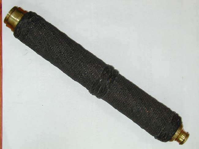 Absolutely the Finest 19th Century Mariner's Ropebound Telescope That I Have Ever Seen!