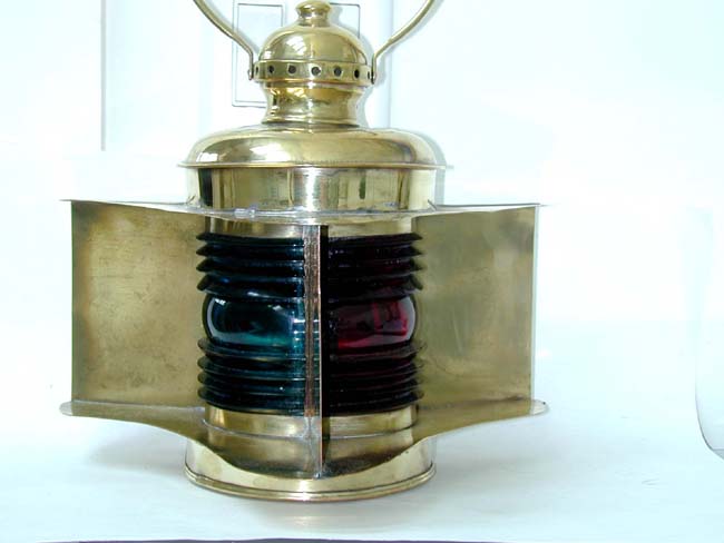 A Combination Port and Starboard Small Craft Lamp circa 1920