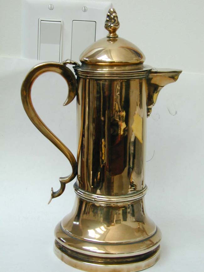 An 18th Century European Brass Flagon circa 1760