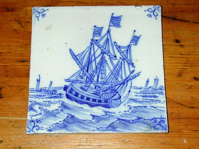 A 19th Century Dutch Delft Tile
