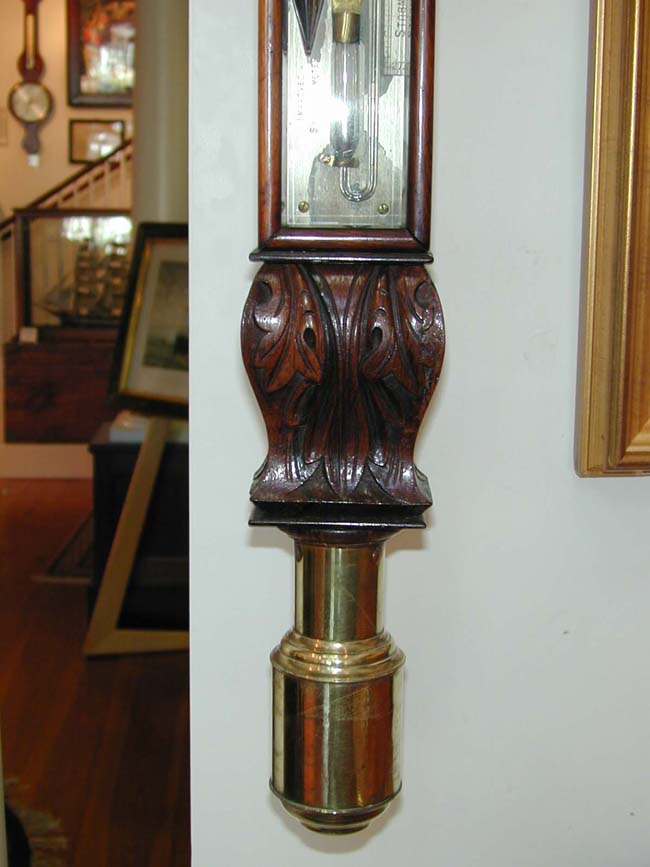 A Fine 19th Century Carved Rosewood Gimbaled Ships Barometer Signed Gerrard, Liverpool, Circa 1860 — image 2